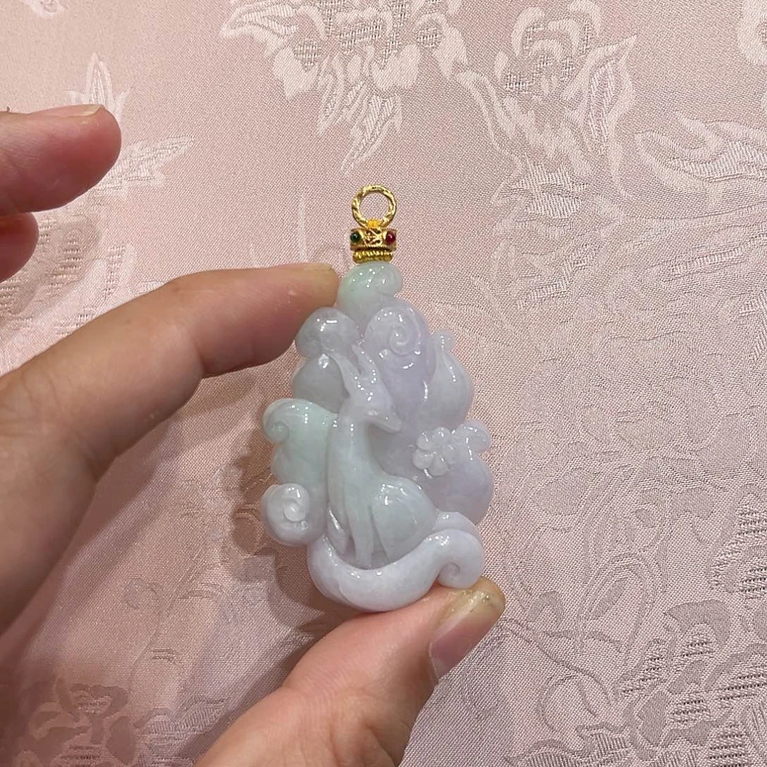 翡翠合金吊坠(赠链)