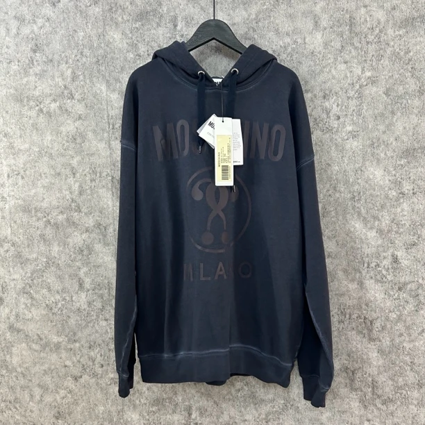 未使用 Moschino/莫斯奇诺 莫斯奇诺藏青色连帽卫衣