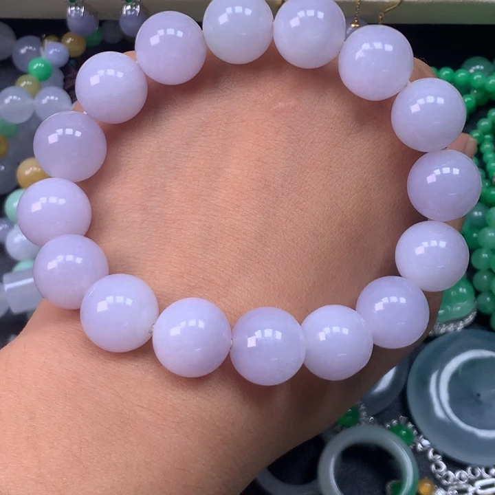 翡翠未镶嵌手链卡13.5