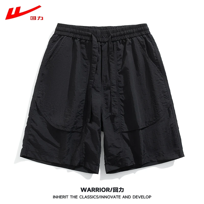 回力新款凉感运动短裤男夏季时尚薄款跑步训练透气速干宽松五分裤