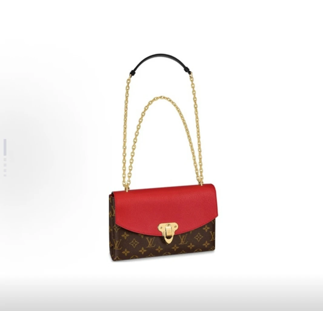 99新 LouisVuitton/路易威登 【TVB识货】 红色传奇信封链条包