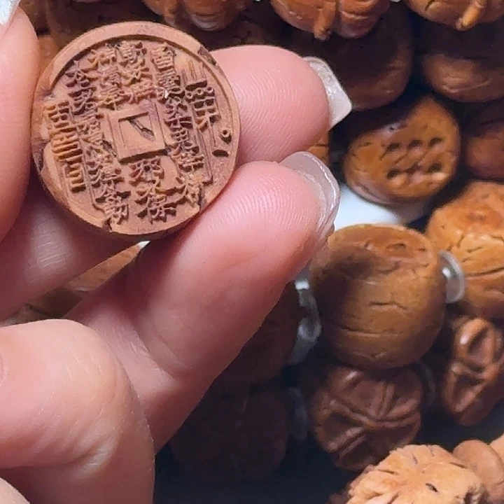手串桃核山鬼花钱