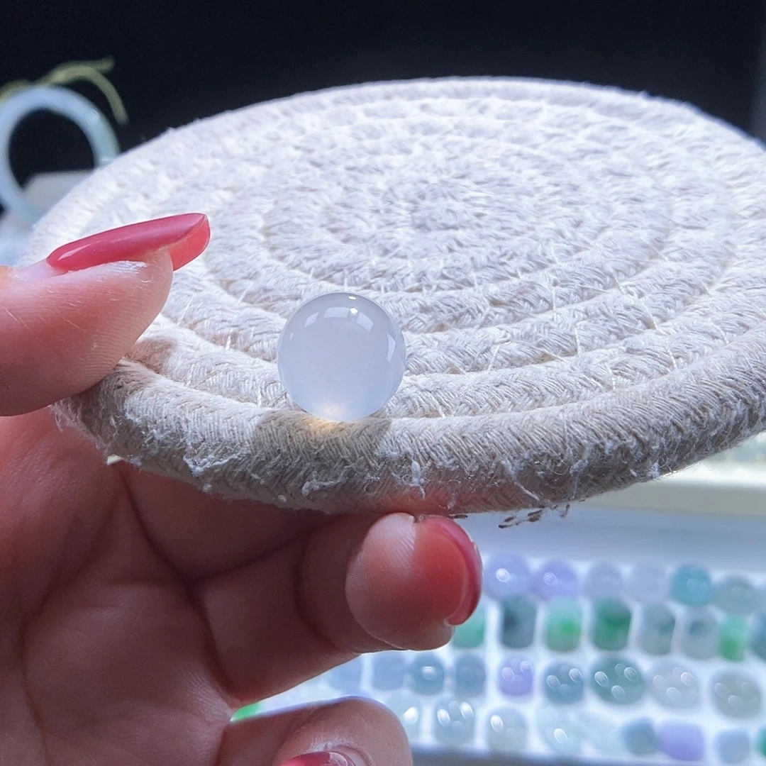 翡翠未镶嵌颈饰圆珠12.5