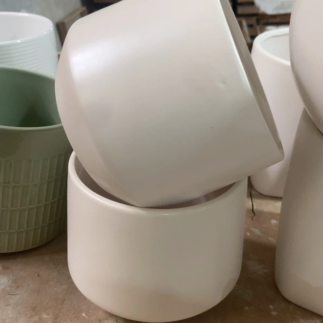 红陶高温陶瓷花盆