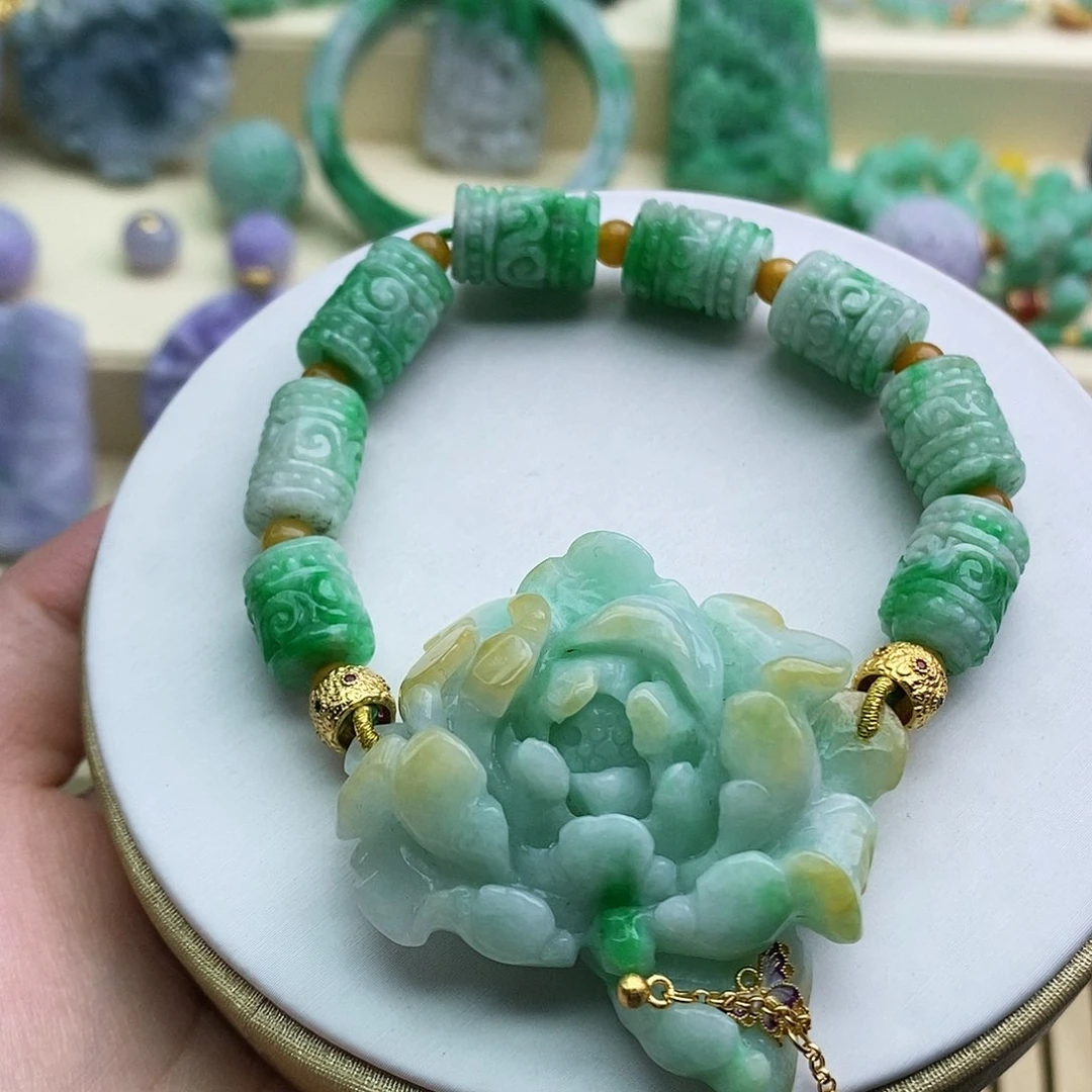 未镶嵌手串翡翠手牌