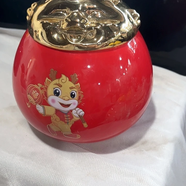 摆件三润陶瓷茶叶罐密封罐