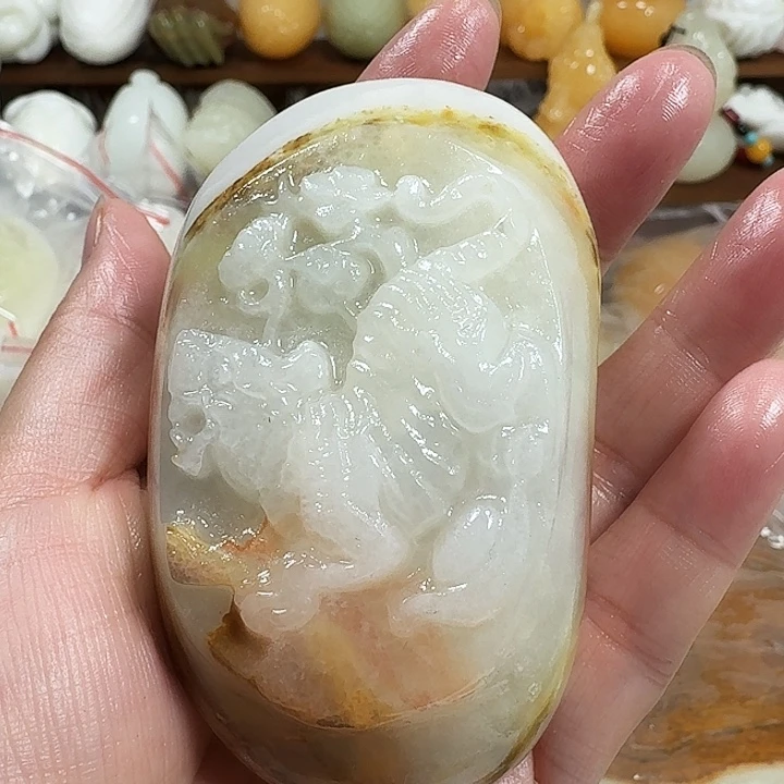 水***王砖雕石头手把件不退不换