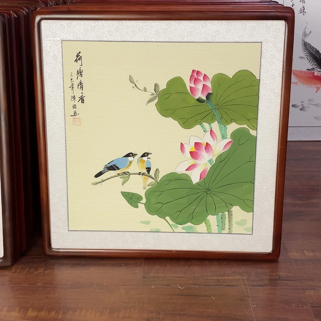 国画带框尺寸63*63厘米