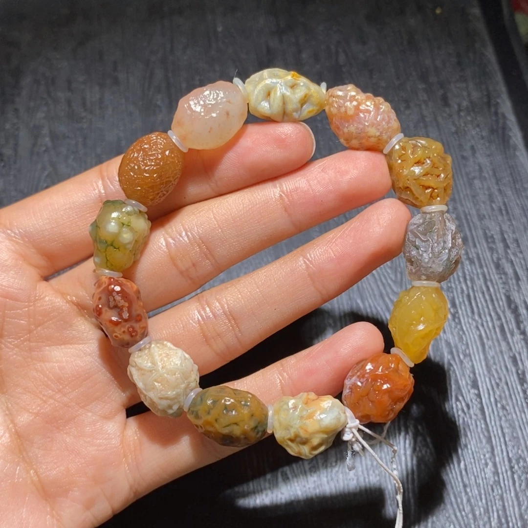 未镶嵌玛瑙/玉髓珠宝半成品
