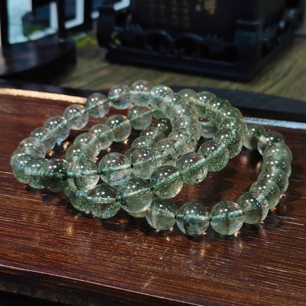 【书记甄选】天然绿幽灵单圈手链 多样性发一件 约10mm BB240