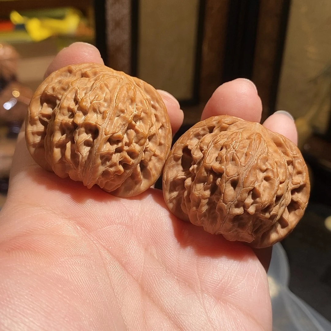 文玩核桃把件45磨盘