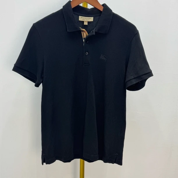 99新 BURBERRY/博柏利 burberry 格纹战马刺绣polo衫 M码/0139