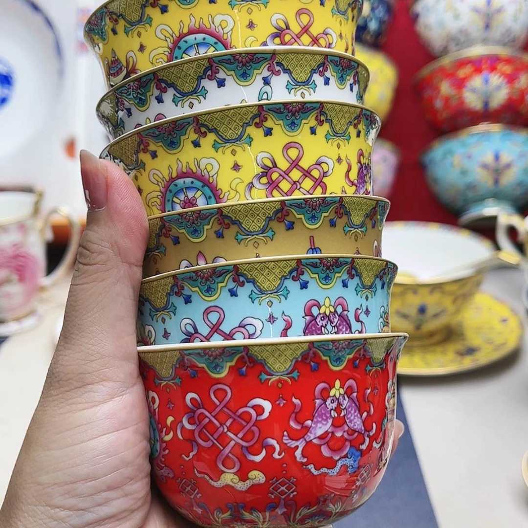 【闪购商品】珐琅3.3寸6个………………