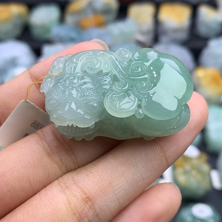 颈饰未镶嵌翡翠天然缅甸翡翠