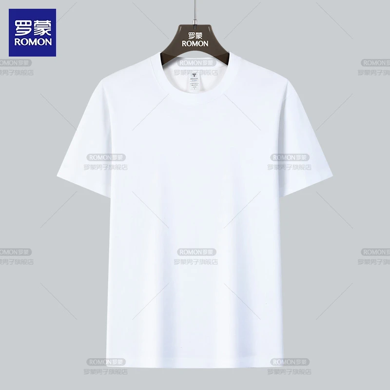 罗蒙夏季纯棉短袖T恤