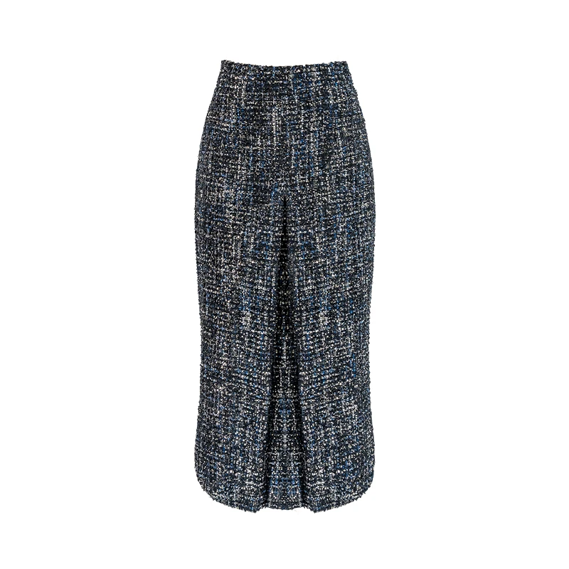 MAGGIE MA马婧设计师款优雅小香风名媛气质修身半身裙651B