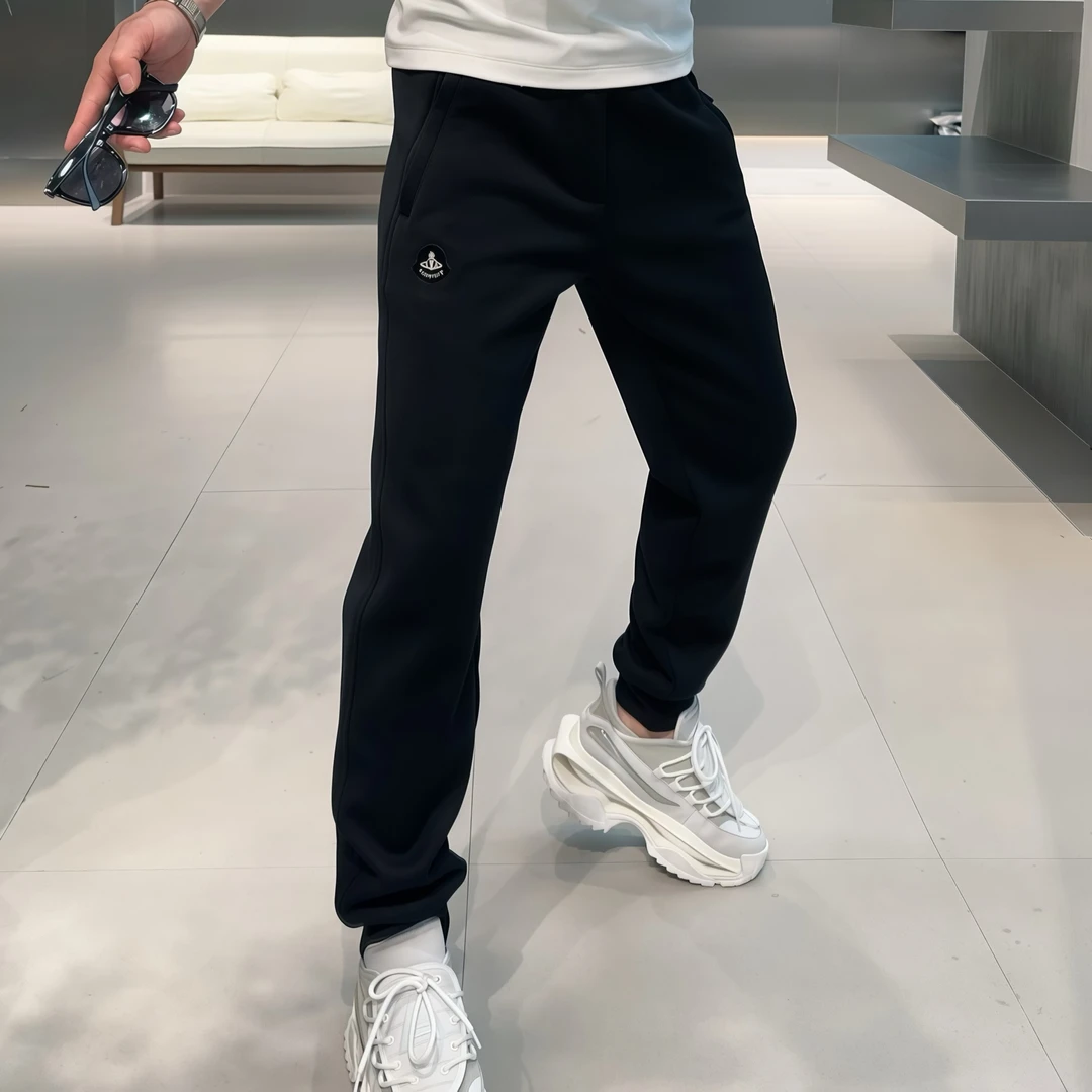 【VG轻奢】冬季高品质重工浮雕刺绣时尚百搭加绒休闲裤18536