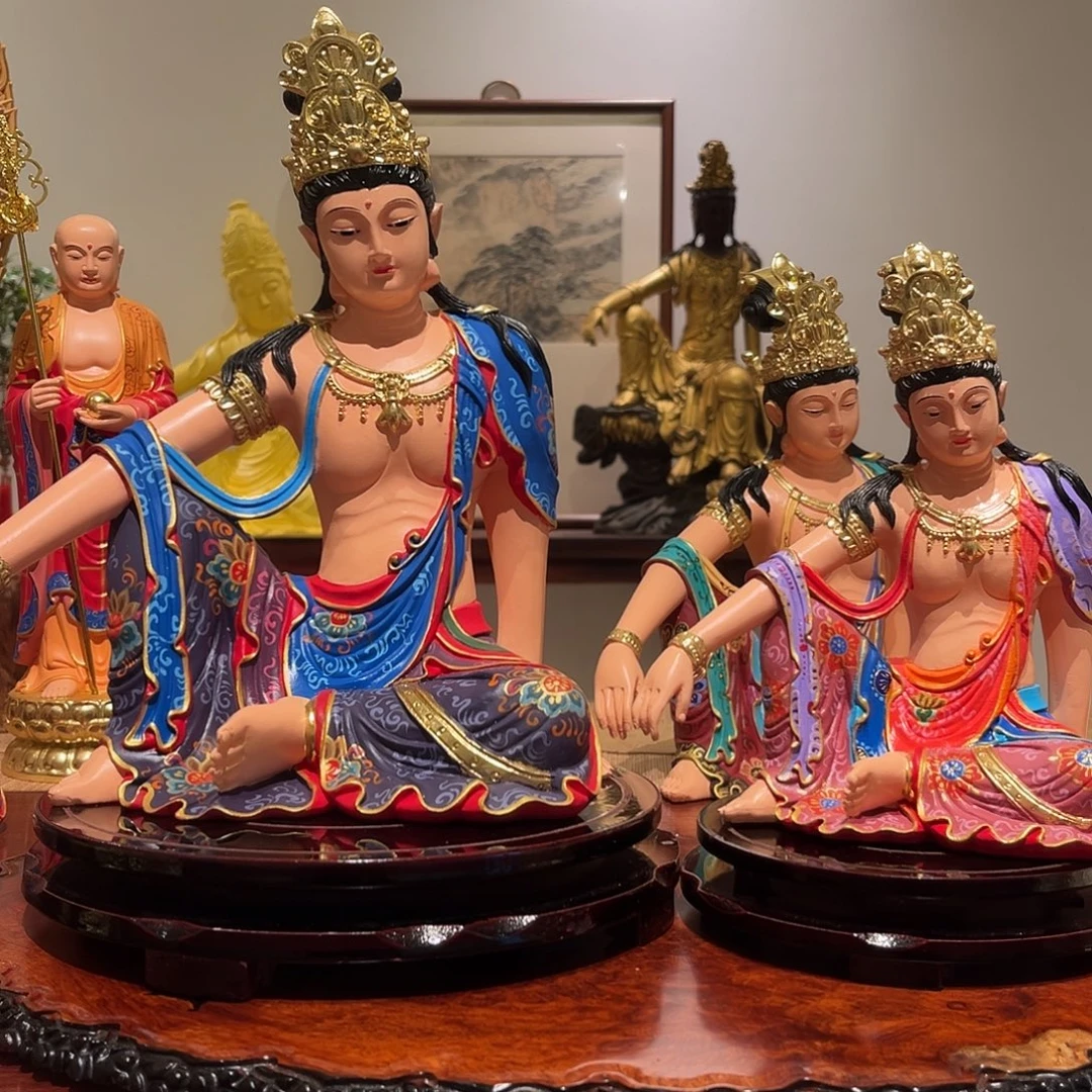 小***气木象牙果红大彩自在观音30加底座