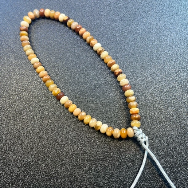 龙脊菩提6×3妖花苹果63颗手持 玉化料 精工 （均有缩尺介意勿拍）