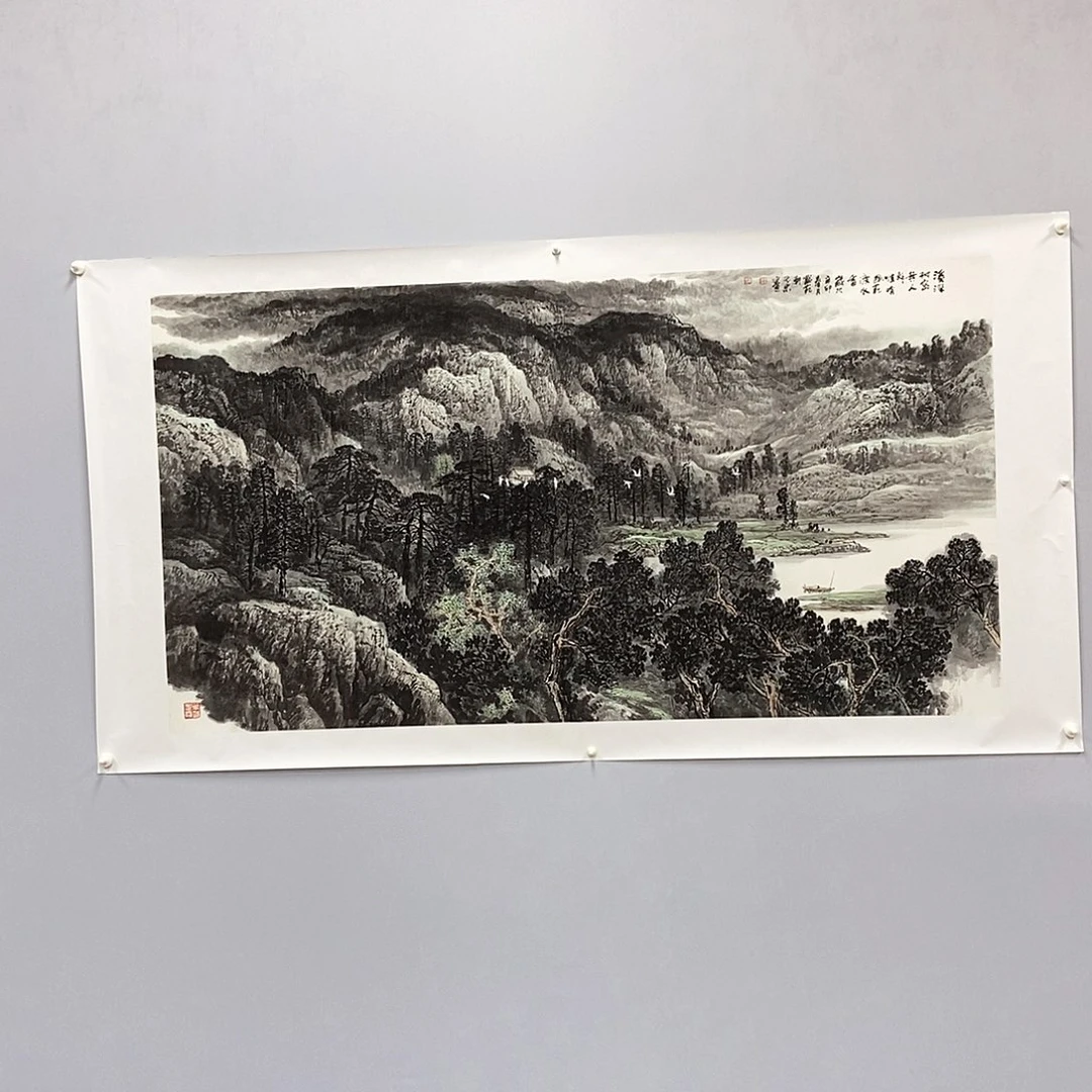 坚***底国画吕元忠六尺精品佳作