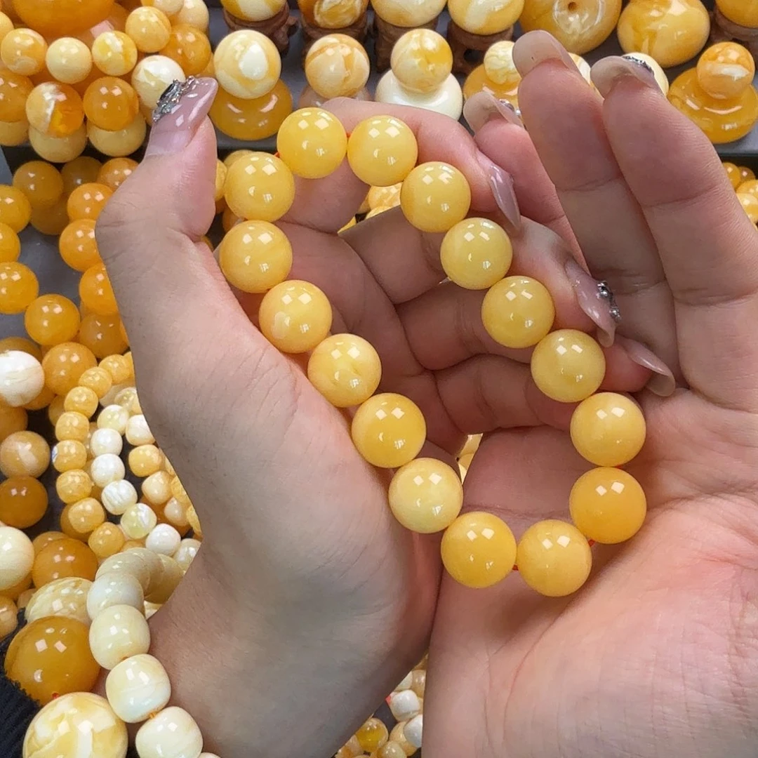 蜜蜡未镶嵌珠宝奇石同料15mm