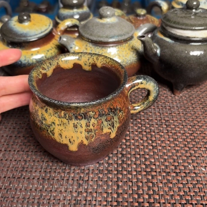 茶壶紫砂金花马克300 C