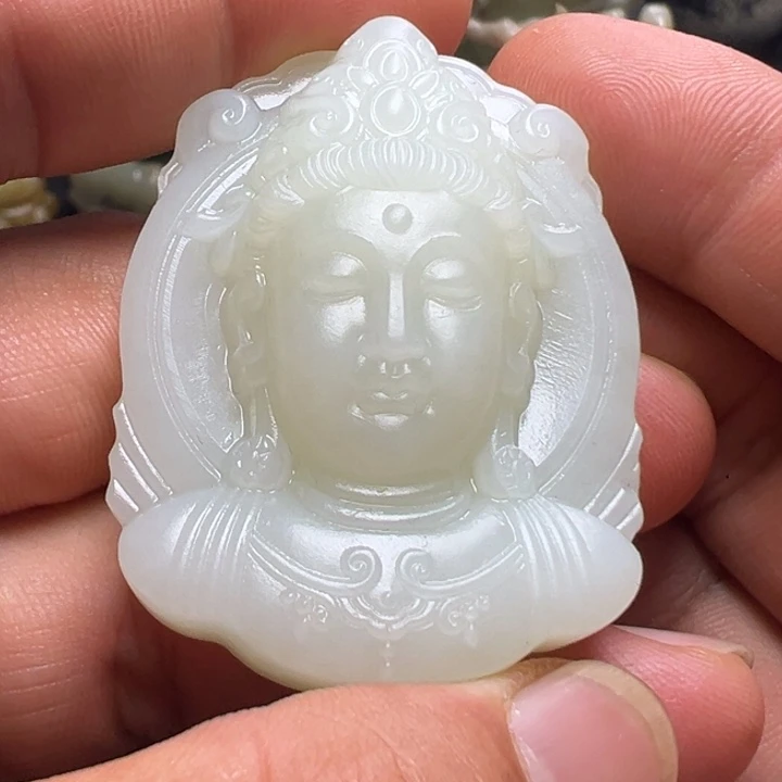 和田玉未镶嵌挂件