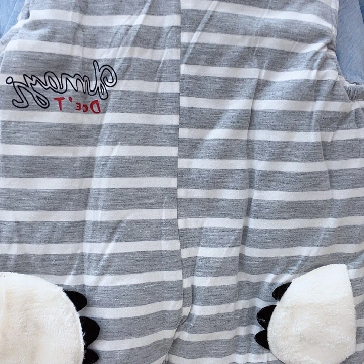 灰色110背带棉套装福利