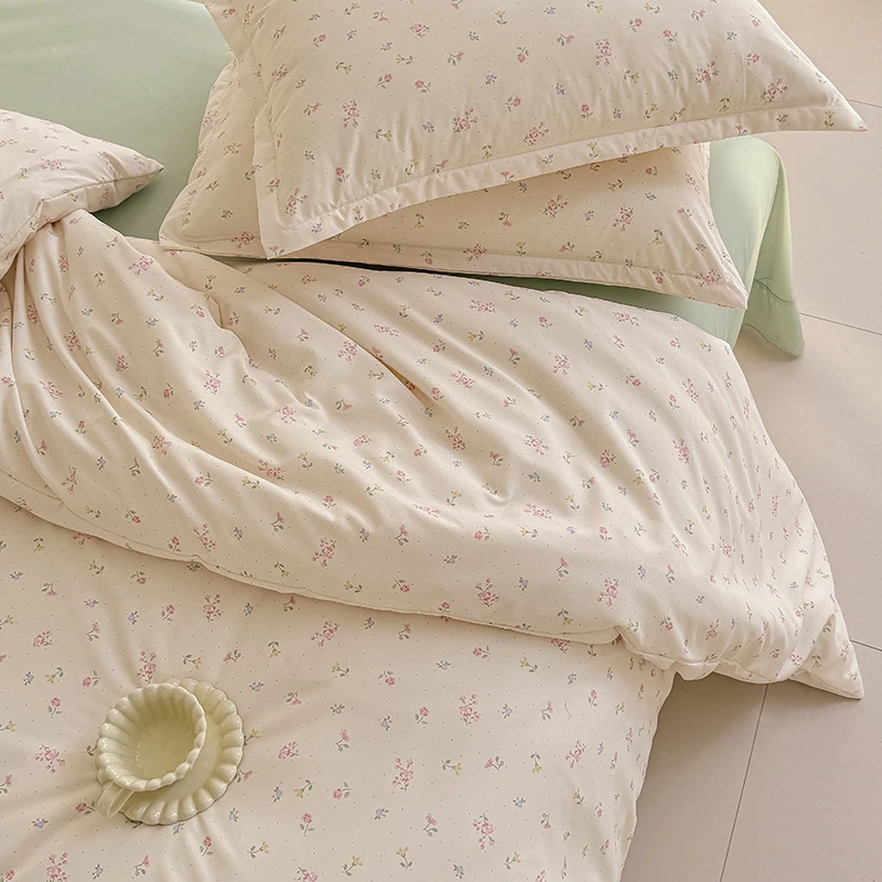 A类母婴级针织双层纱 柔软有氧提花双层纱四件套