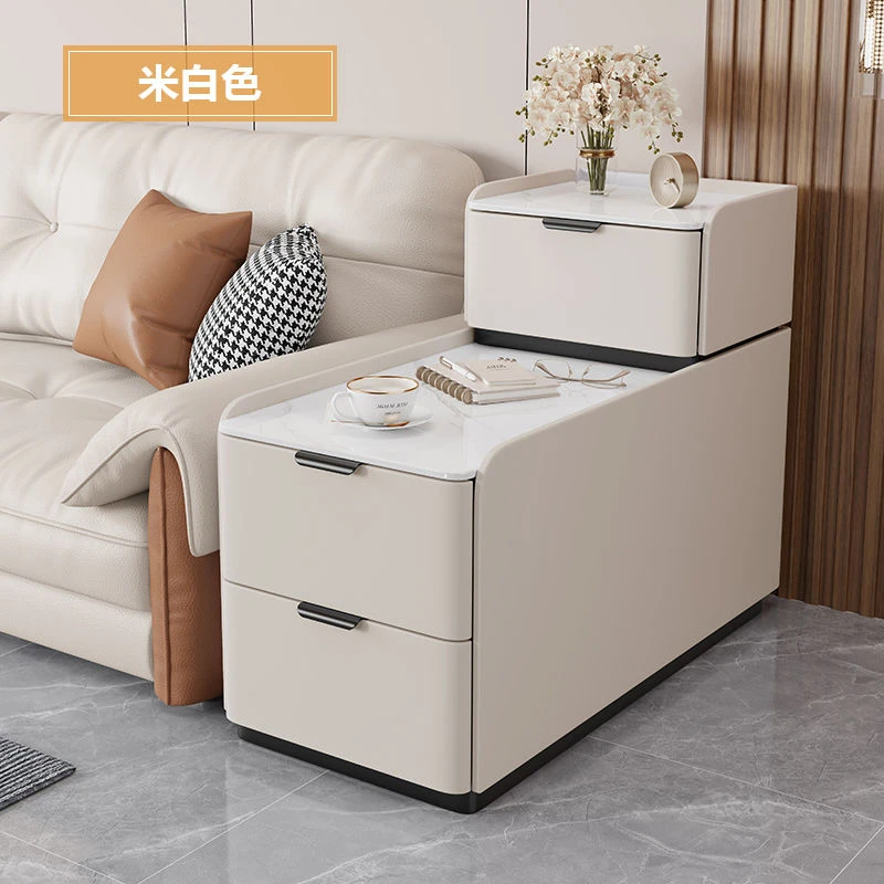 新款2024沙发落地高级轻奢移动小型侧边边柜夹缝简约实木现代边几