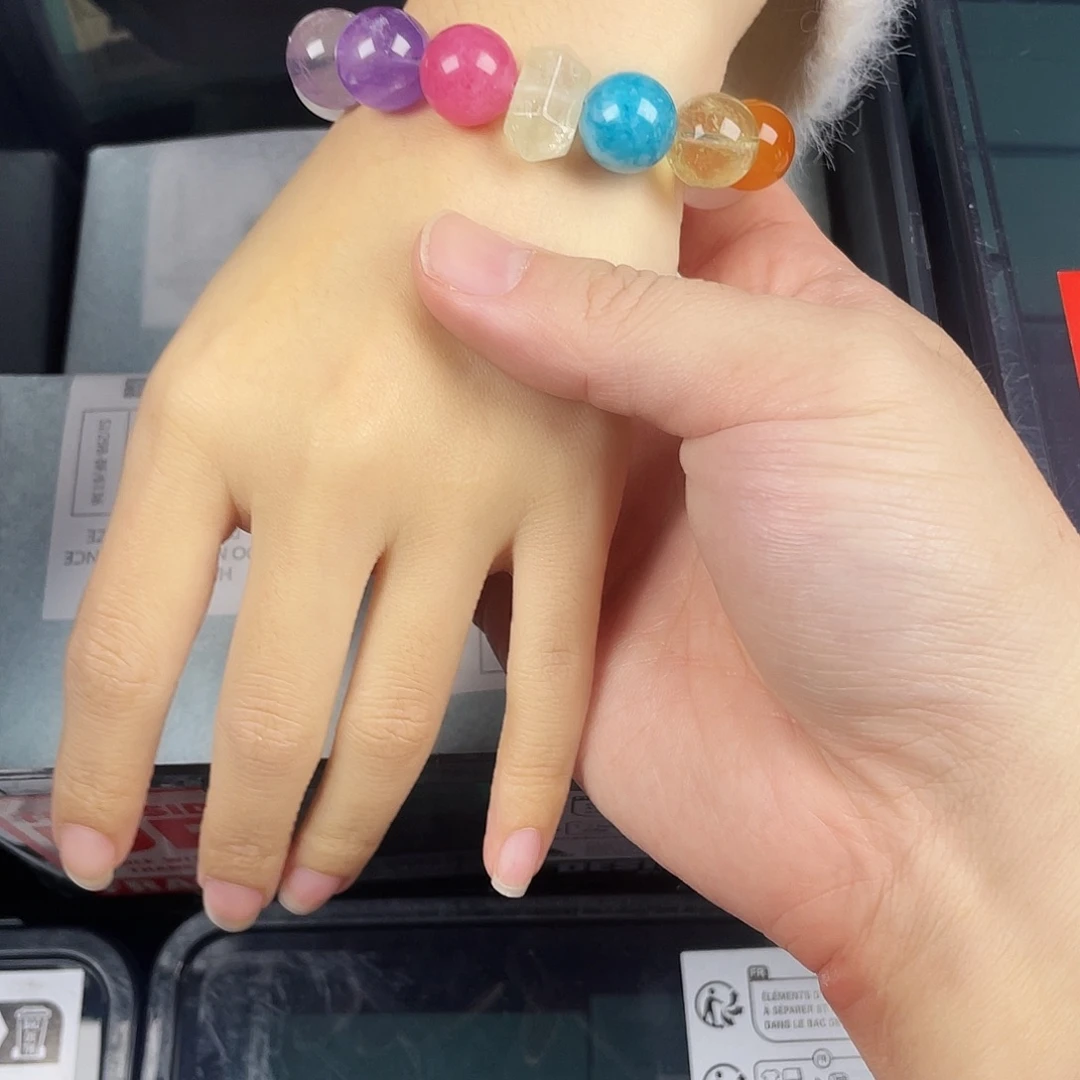 手串银S925镀金镶嵌水晶