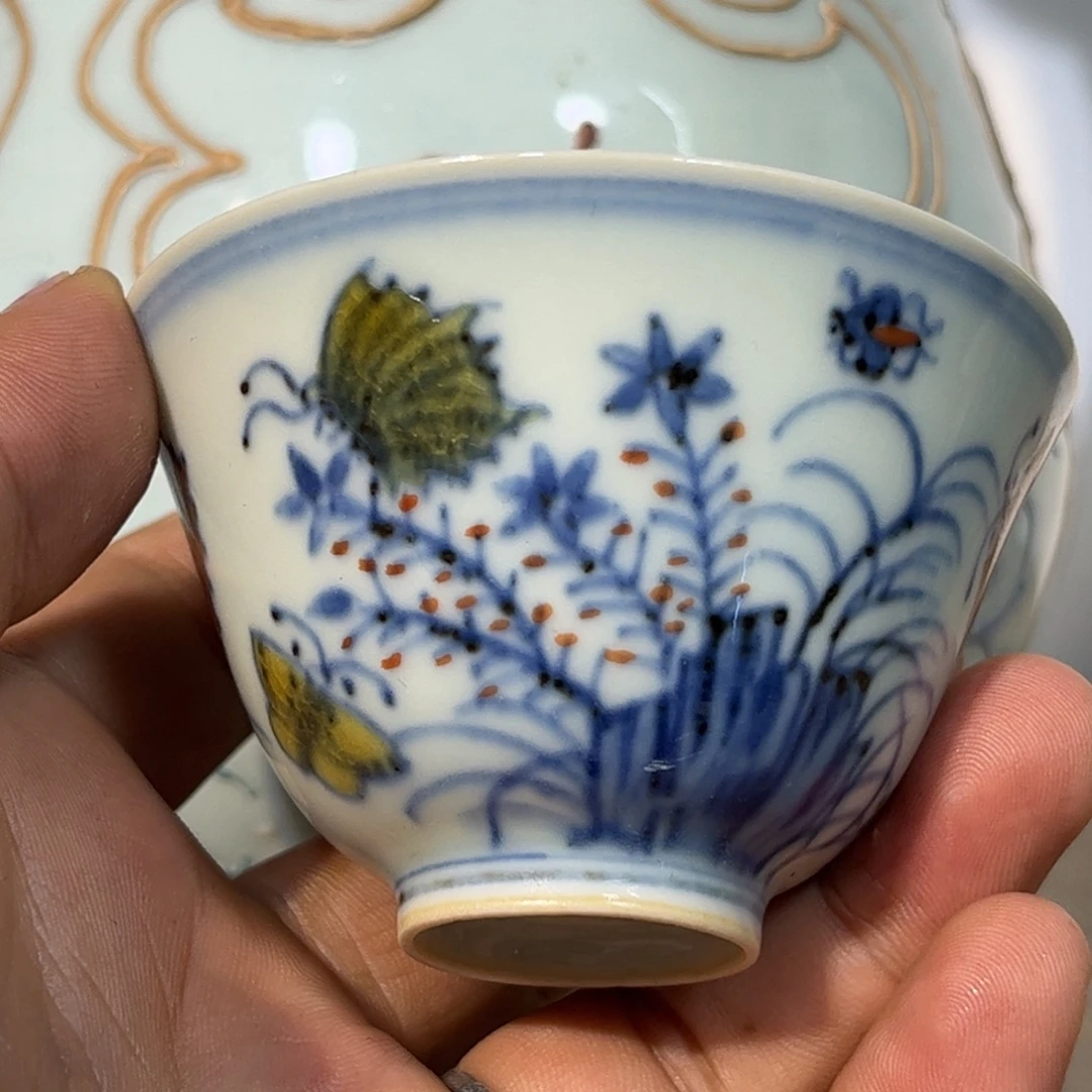 大***形摆件青花瓷器摆件现代工艺品