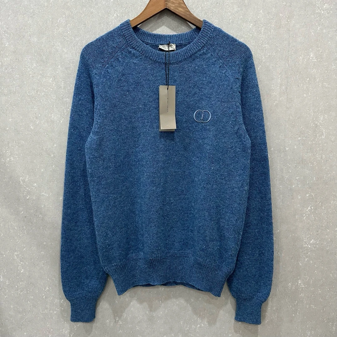未使用 DIOR/迪奥 CD刺绣针织衫S码/003749