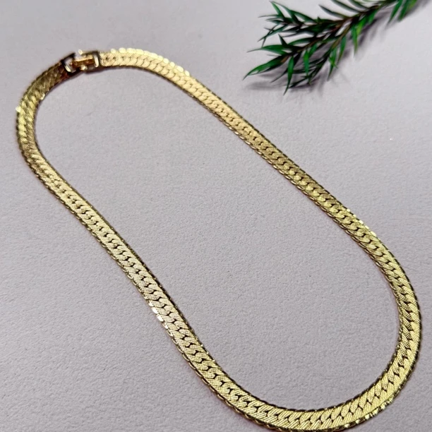 铜合金项链 【六六中古】孤品复古蛇骨链项链ew1252链长41