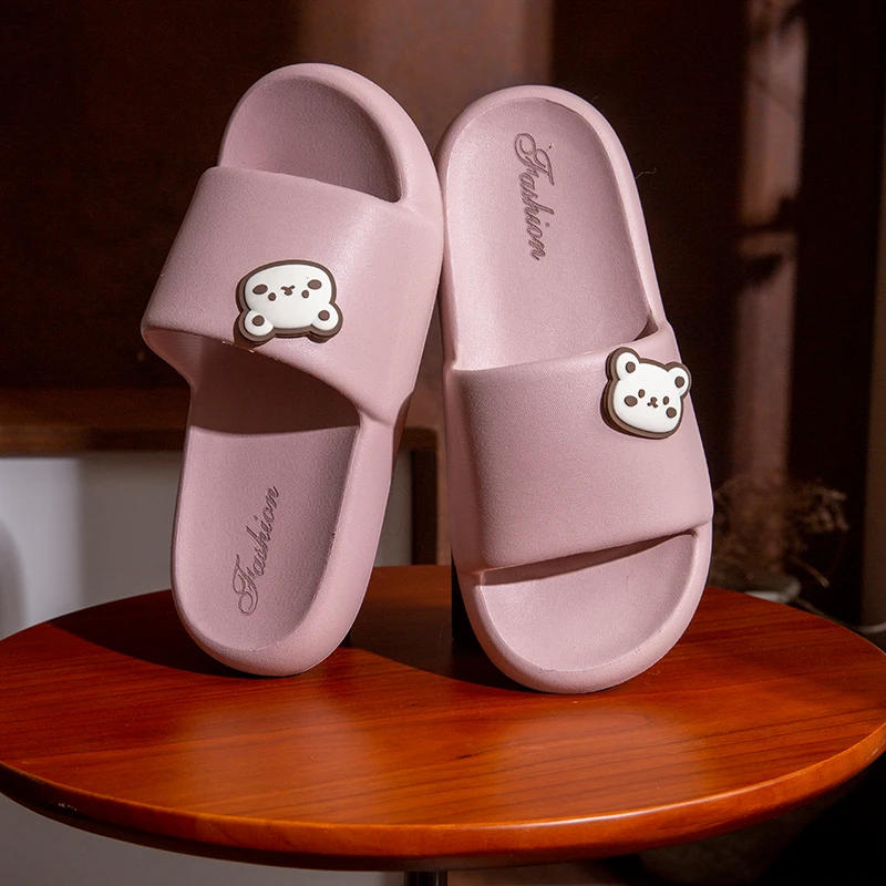 踩屎感2025新款拖鞋女夏季防滑厚底浴室洗澡防滑简约软底凉拖鞋