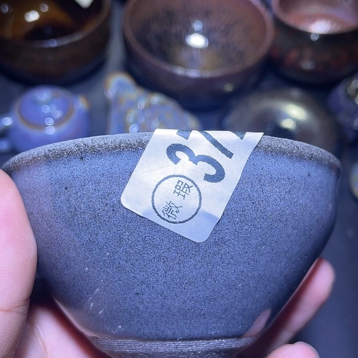 茶盏瑕疵建盏原矿青