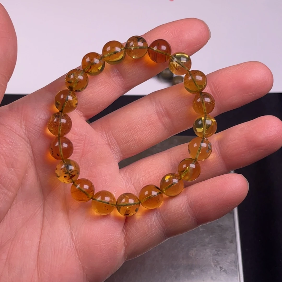 琥珀未镶嵌手链9.9克