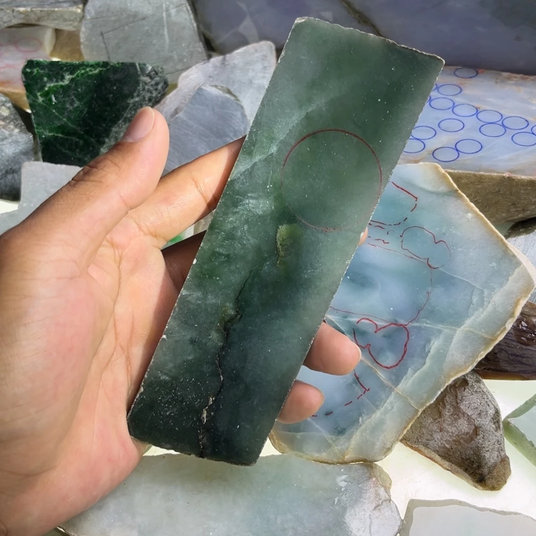 翡翠散珠纯天然缅甸翡翠A货