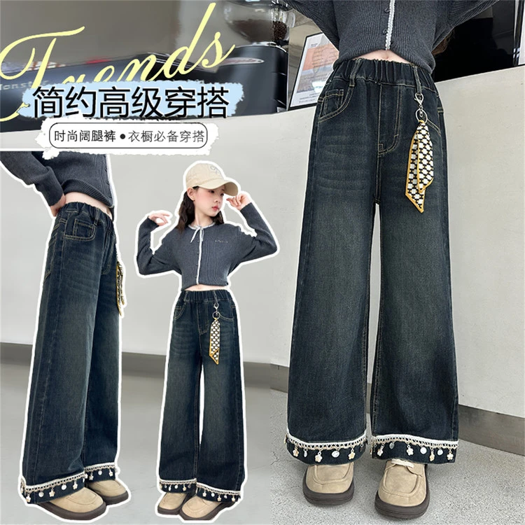 女童秋装2025新款小宝宝中大童韩版洋气儿童装百搭潮休闲女孩秋季