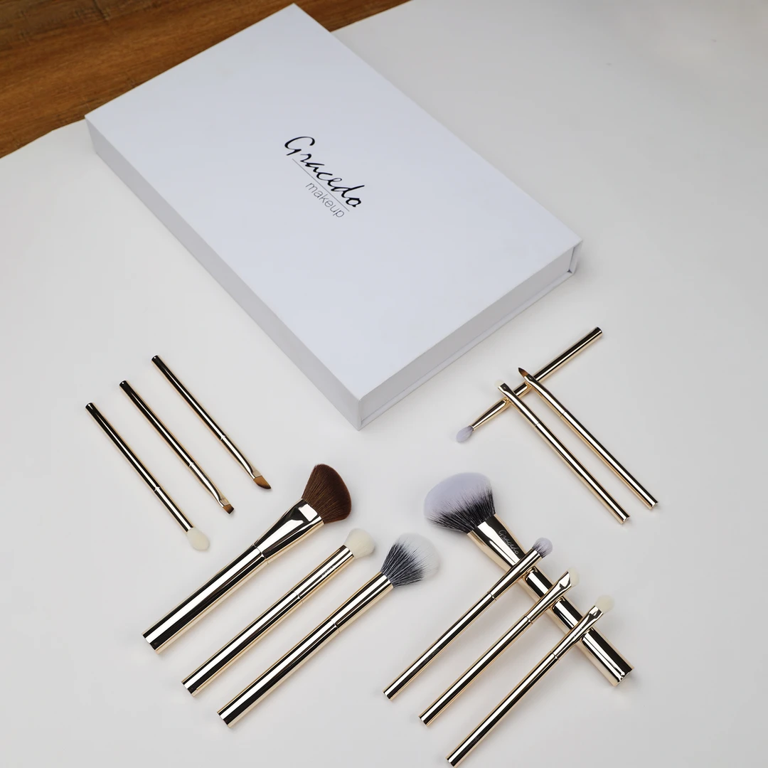 歌丝璐13支高奢金化妆刷专业全套脸部眼影刷柔软纤维毛初学者必备