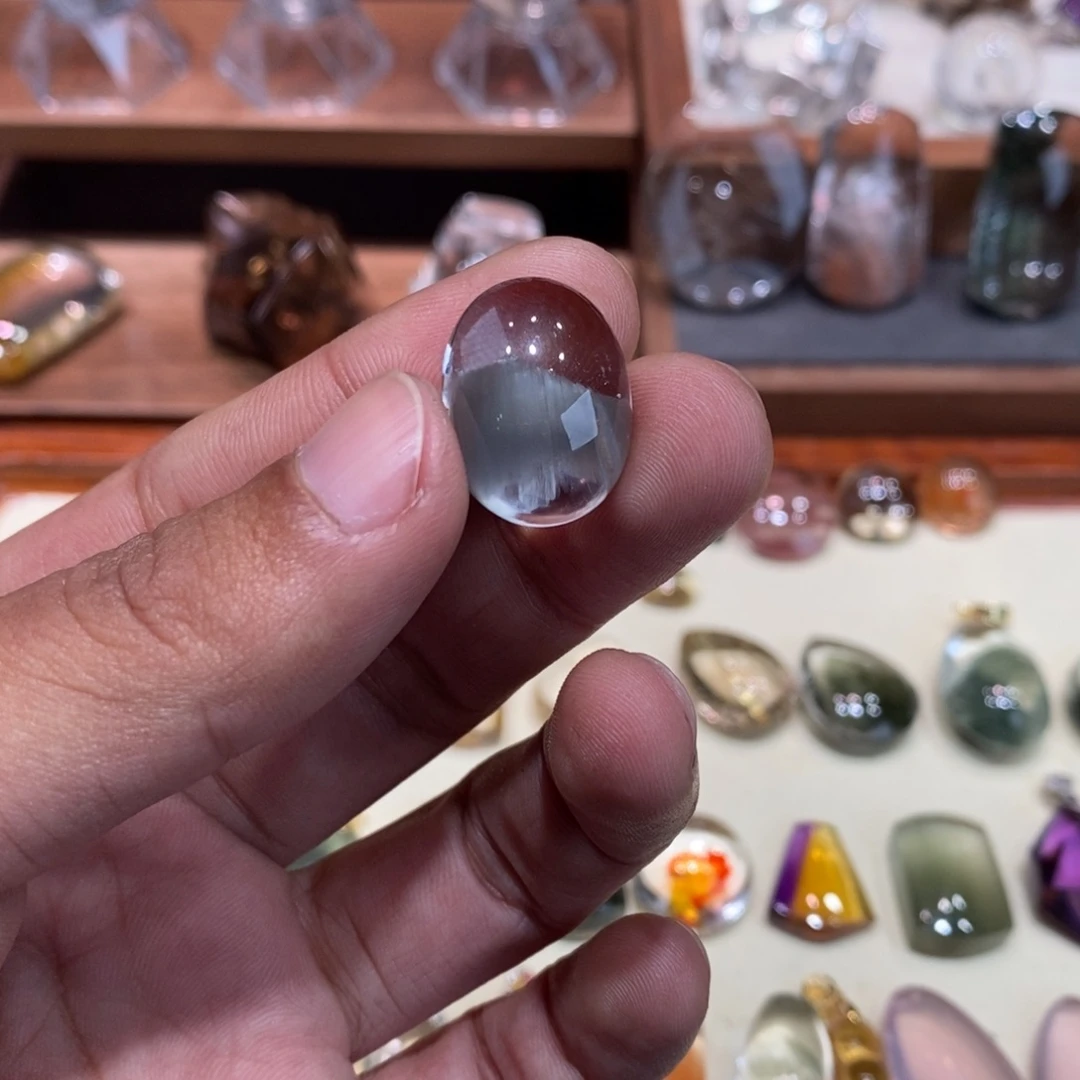 招***羊颈饰银S925镶嵌水晶兔毛