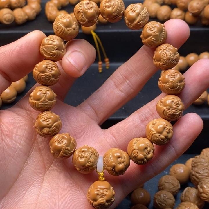 猴头核桃吊坠新款社会弥勒