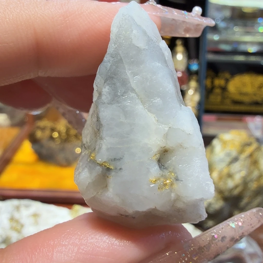 可15g聚金阁天然明金矿标