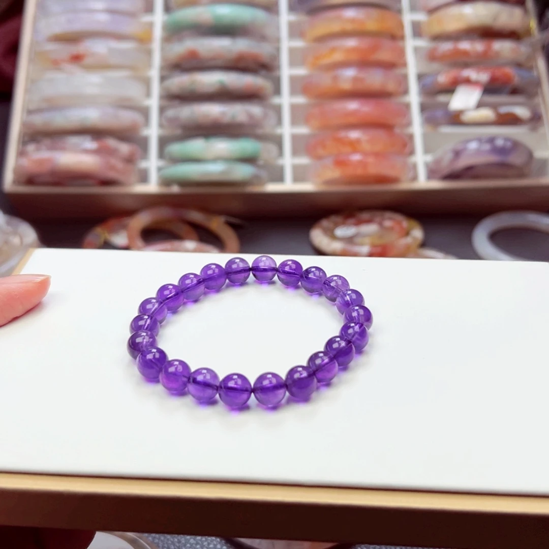 未镶嵌手链紫晶8