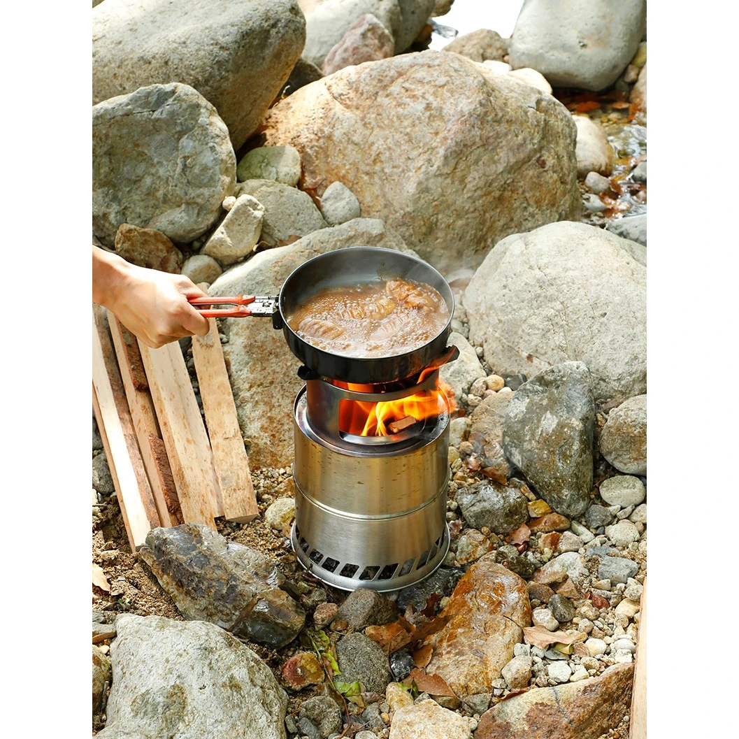 乌鲁木齐新疆包邮户外柴火炉便携折叠露营烧水炉火炉木柴不锈钢野