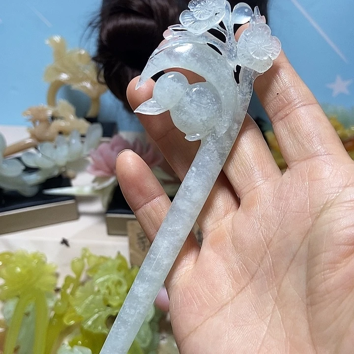 未镶嵌岫玉发饰发簪