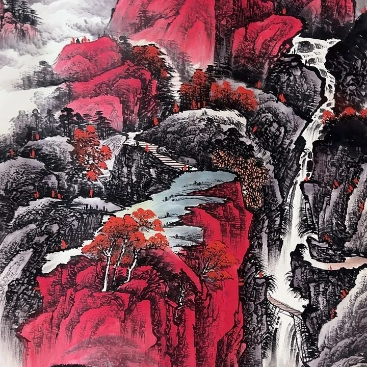 国画QA原创山水作品！带证书！限购一单
