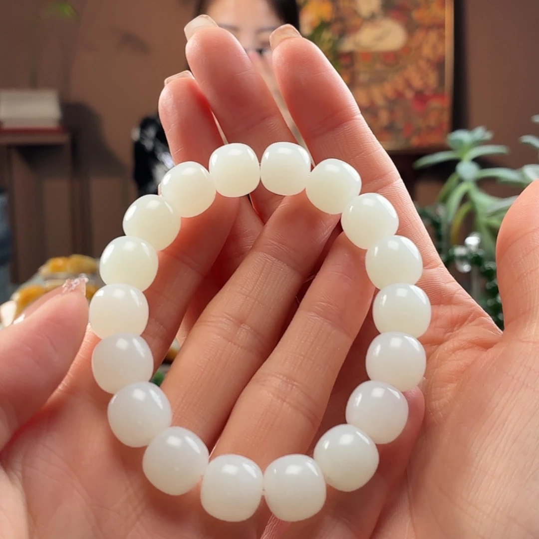 江***源和田玉未镶嵌手串俄芭莎卡11.12老型