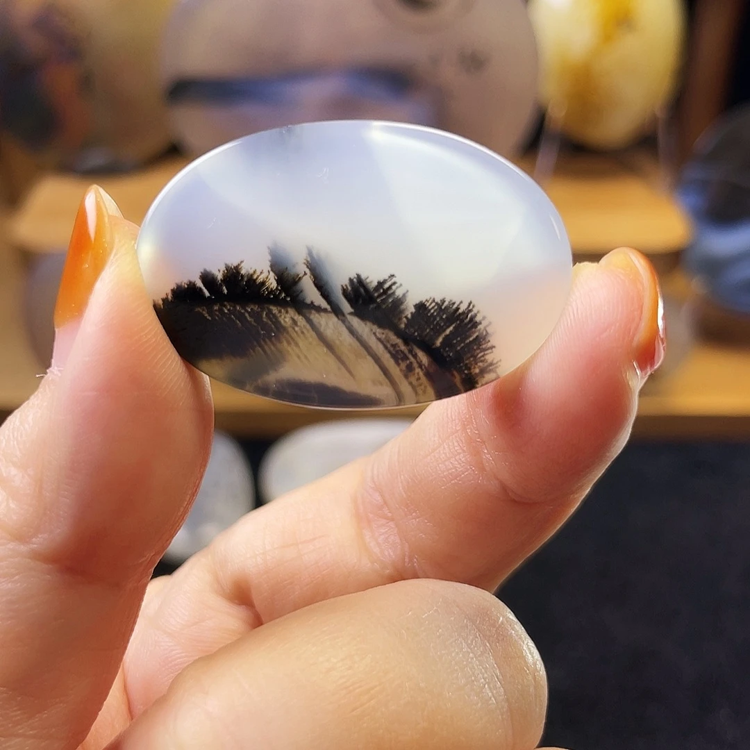 玛瑙/玉髓未镶嵌吊坠