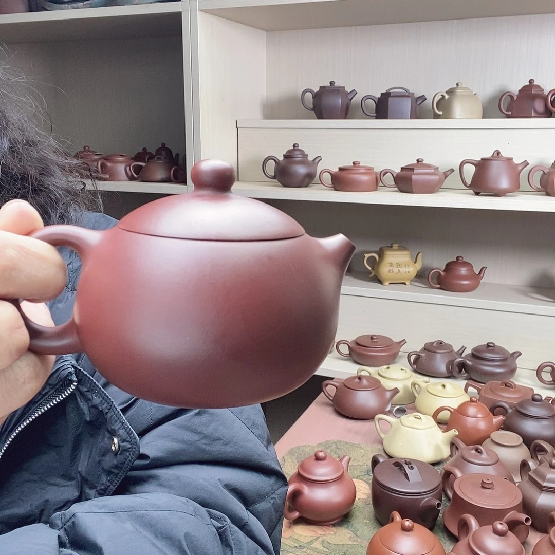 紫泥茶壶窦***?龙血砂泥，西施壶